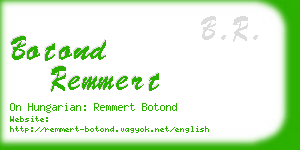 botond remmert business card